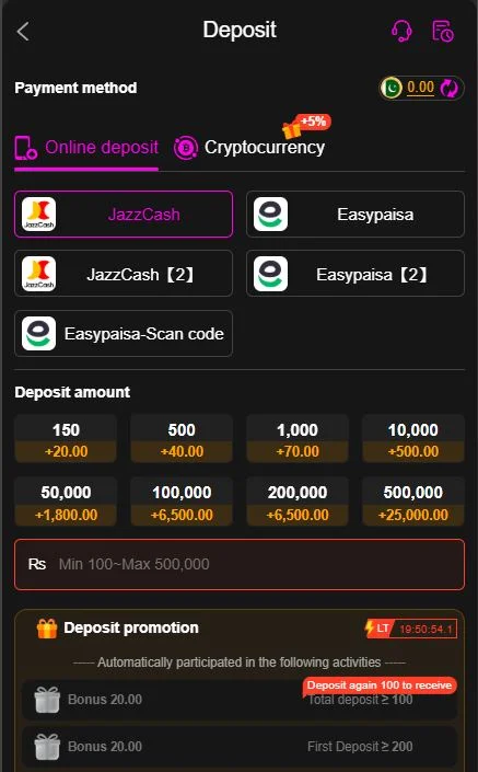 Y888 deposit