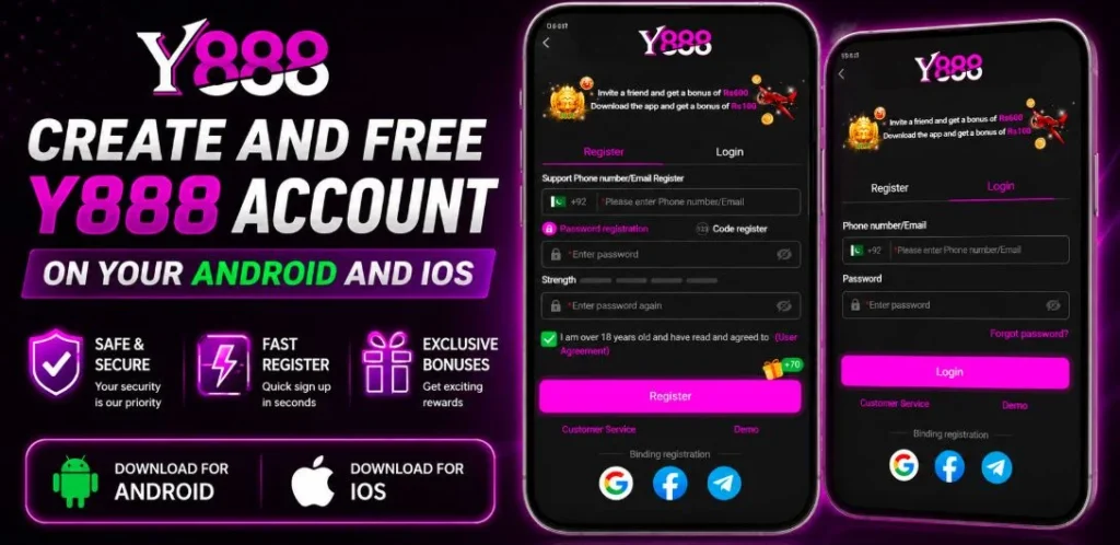 y888 login and register